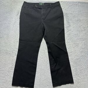 Lauren Ralph Lauren‎ Black Adelle Pants Women's Size 14 Classic Straight *Read